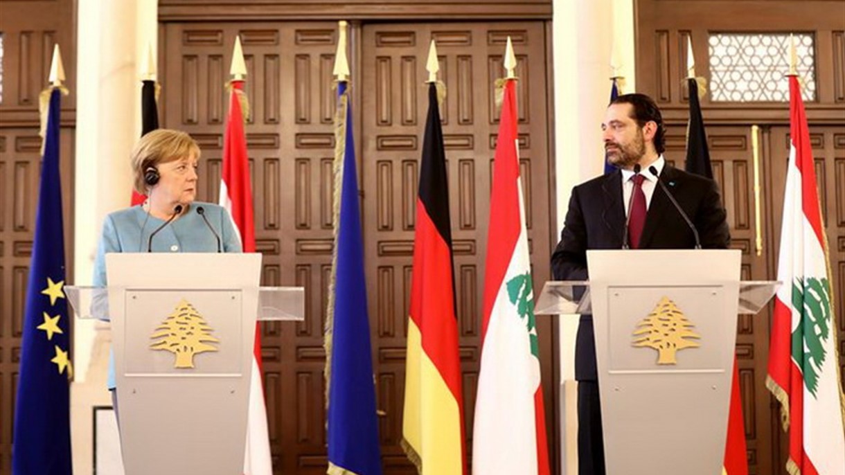 الحريري وميركل يبحثان الاستثمارات الالمانية في لبنان