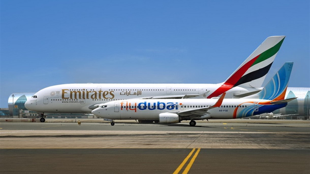 استفادة موحّدة لمسافري طيران الامارات وفلاي دبي