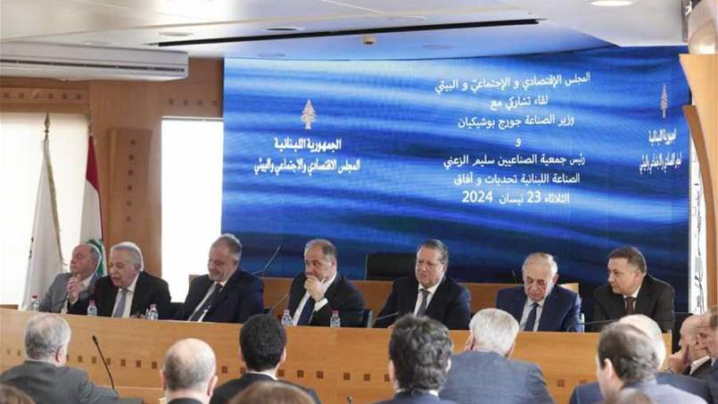  المجلس الإقتصادي والإجتماعيّ والبيئي يبحث شجون الصناعة اللبنانية